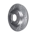 thumbnail image 6 of Detroit Axle - Front Brake Kit for 2007-2015 Mini Cooper, 2008 2009 2010 2011 2012 2013 2014 Drilled and Slotted Brake Rotors Ceramic Brake Pads: 11.57" Rotor, 6 of 7
