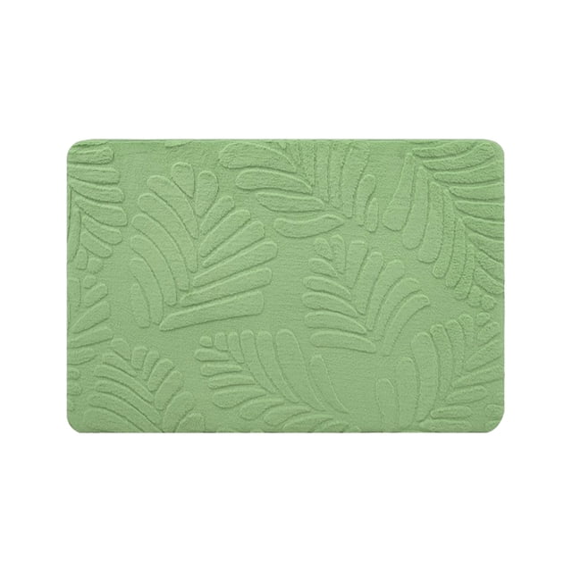 Alfombrilla de baño de terciopelo suave y absorbente, antideslizante, de espuma, lavable a máquina, de secado rápido, para bañera, ducha, cocina y lavadero.
