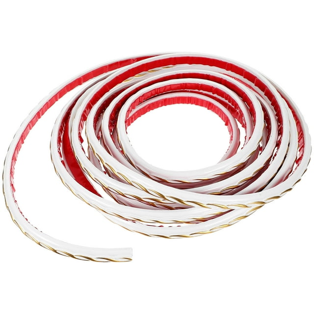 IFANLANDOR Moulure Flexible Auto-Adhésive Moulure PVC Rouge 1Ensemble pour Décoration de Plafond