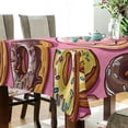 thumbnail image 5 of Yayeee Tablecloths 54" x 72" Rectangle Wrinkle Resistant Party Table Cover, Cute Doughnuts Pattern, 5 of 8
