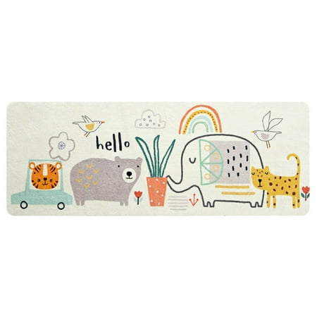 

HOMEMAXS Cartoon Floor Pad Adorable Ground Cushion Non-slip Pad Delicate Floor Mats for Home Bedroom Bedside Office (120X40CM)