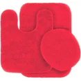 thumbnail image 2 of GHL Chenille 3 Piece Bath Rug Set with Contour Mat & Toilet Lid Cover, Rubber Backing, 2 of 5