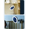 thumbnail image 3 of Wosthever ABS Clip Fan Summer 4 Gear Ajustable Desmontable Recargable Botón portátil Interruptor Ventiladores Refrigerador con luz Type2 NO2, 3 of 6