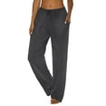 thumbnail image 3 of Ekouaer Women Pajama Pants Comfy Pj Bottom with Pockets Stretch Plaid Sleepwear, 3 of 7