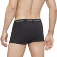 thumbnail image 4 of Calvin Klein Men's Cotton Stretch Multipack Low-Rise Trunks, Black, S, 4 of 4