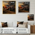 thumbnail image 4 of Designart "Expressionist Retro Vehicle Essence I" Car Vintage Floater Framed Canvas Wall Art, 4 of 5