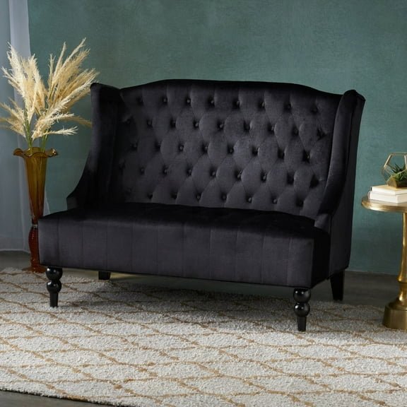 MODERN GLAM LOVESHAFT HAVING WINGBACK AND VELVET COMFORT