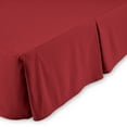 thumbnail image 3 of Bare Home Bed Skirt, Microfiber, Pleated, 15" Tailored Drop, Queen, Red, 3 of 5