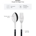 thumbnail image 3 of SABRE PARIS - 2-Piece Serving Set - Bistrot Collection - Large Fork & Large Spoon - Stainless Steel & Nylon - Dishwasher Safe - Black- Brilliant Finish, 3 of 4