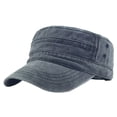 thumbnail image 1 of Sonducket Gorro estilo gorra de cadete básico y desgastado de algodón Sombreros negro, 1 of 6