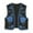Black, variant on GEWSEY Cowgirl Vest Western Outfit For Women Embroidery Linen Vest Cropped Cardigan Boho Top (Black, XL)
