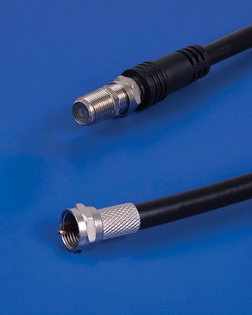 onn Twist-on Coax Connectors and Couplers, 4 Pack
