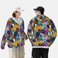 thumbnail image 2 of KLL Retro Panther Print Men's Women’s UPF 50+ Sun Protection Outdoor Hoodie Jacket Long Sleeve Fishing Hiking Performance Shirt- Large, 2 of 5
