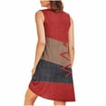 thumbnail image 6 of Fnooota Women's Nightgowns & Sleepshirts, Sleeveless Casual Soft Pleated Summer Dresses Red Size 2XL, 6 of 8