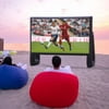 SAYOK Outdoor Movie Screen 17FT-Airtight Inflatable Movie Projector Screen for Outdoor/Indoor Use-Inflatable Projection Screen for Pool Party-No Need to Keep Inflating