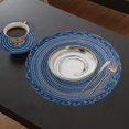 thumbnail image 3 of New Table Place Mats Set Of 8, Round Braided Woven Placemats,38cm Table Mats, Non Slip Washable Place Ma, 3 of 4