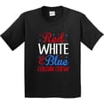 thumbnail image 3 of Inktastic Red White and Blue Cousin Crew 4th of July Youth T-Shirt, 3 of 5