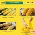 thumbnail image 5 of KABB Corn Cob Stripper, Corn Peeler, Quick Corn Kernel Cutter Tool, Yellow, 5 of 8