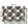 thumbnail image 6 of Gray White Gold Marble Pattern Summer Placemats Table Placemats Set Of 4-Linen Kitchen Washable Placemats Table Mats 11.8"x17.7" Non-Slip Heat Resistant, 6 of 6