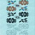 thumbnail image 1 of Ahgly Company Machine Washable Indoor Square Transitional Seafoam Green Area Rugs, 8' Square, 1 of 7