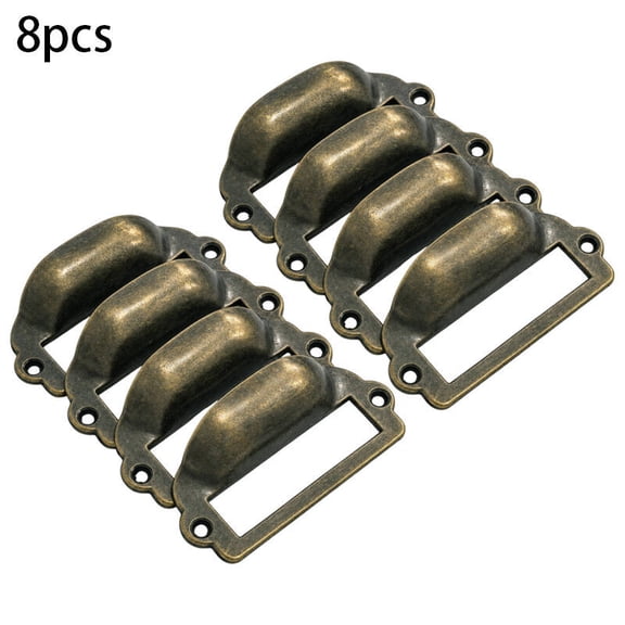 8pcs  Frame Drawer Pulls Made of Zinc Alloy Catalog Holder Handles for Cabinets And Drawers