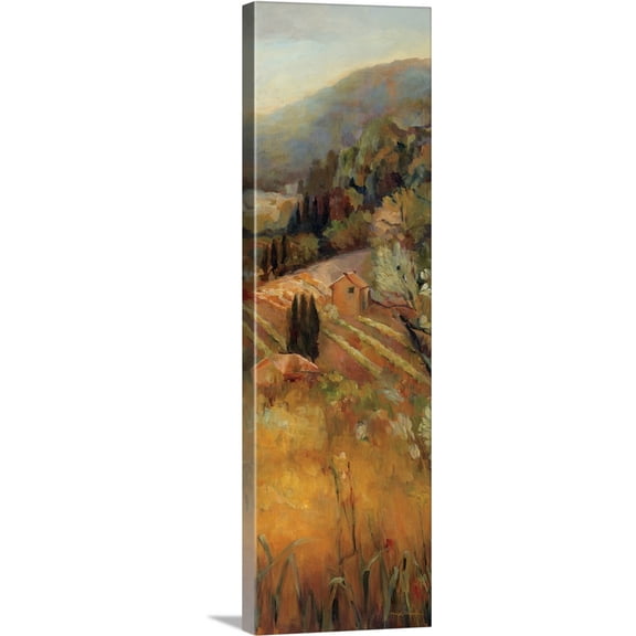 Great BIG Canvas | "Vineyard in the Valley II" Canvas Wall Art - 12x36