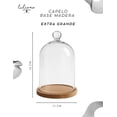 thumbnail image 2 of Capelo de cristal tamaño jumbo con base de madera, 2 of 8