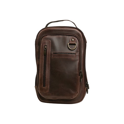 PECHERA MOCHILA CRUZADA CAFÉ OBSCURO