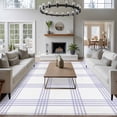 thumbnail image 5 of Purple Buffalo Plaid Area Rug 5x8 Washable Rug Non Slip Farmhouse Checkered Watercolor Large Area Rug Soft Stainresistant Indoor Floor Carpet for Living Room Bedroom Home Office Dining Room Nursery, 5 of 9