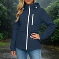 thumbnail image 4 of Maplenight Women's Waterproof Rain Jacket Hooded Lightweight Windbreaker Packable Windproof Outdoor Hiking Coat with Pockets, 4 of 5