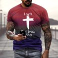 thumbnail image 2 of Playeras Deportivas Para Hombre, Camisa Con Degradado Teñida, Fresca Y Fina, Transpirable, Con Cuello Colgante, 2 of 6