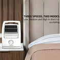 thumbnail image 3 of Ovente Portable Electric 15.4 inches 90° Oscillating 45° Pivoting Head 3 Speeds Floor Fan, Manual Knob Low-Noise Tech, Easy Clean Filter Cool Air Breeze, Indoor, Bedroom, Home, Office, White BF74W, 3 of 8
