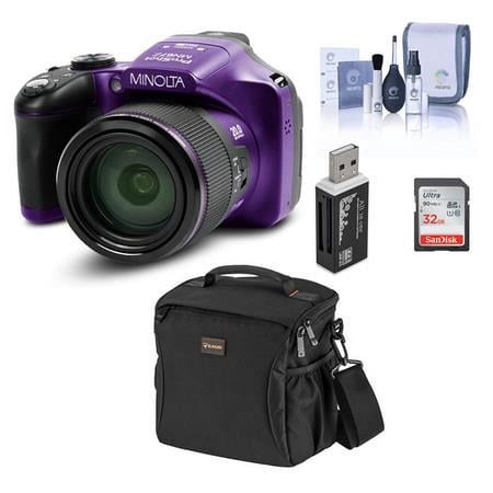 UPC: 0192223158269 | MN67Z 20MP Full HD Wi-Fi Bridge Camera with 67x Optical Zoom  Purple – Bundle With Shoulder Bag  32GB SDHC Memory Card  Cleaning Kit  Card Reader