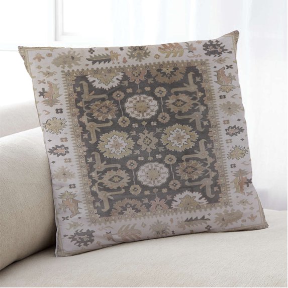 Ahgly Company Indoor Square Mid-Century Modern Throw Pillow, 18 inch by 18 inch
