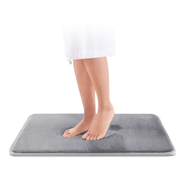 Matsuzay Alfombrilla de baño antideslizante de terciopelo suelo alfombra de ducha decoración de Color sólido alfombras de baño hogar dormitorio Type2 NO2 Matsuzay HA012300-02