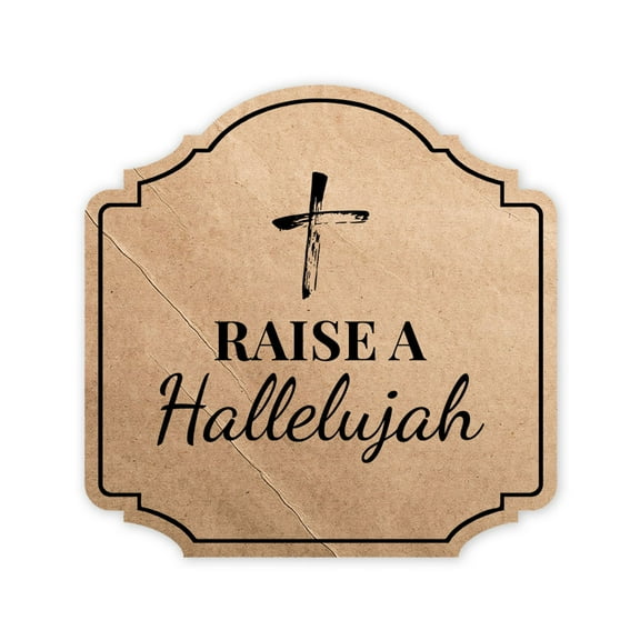 Heritage Plus Raise A Hallelujah Wall or Door Sign | Religious Home Decor - Small