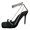 Black, variant on Vedolay High Heel Shoes Platform Heels for Women Closed Toe Womens Block Heel Ankle Strap Platform high heels,Black 7.5
