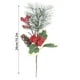 thumbnail image 3 of Esquejes de agujas blancas navideñas | Ramas de plástico esmerilado de 25 cm para decoración navideña | Tallos flexibles para árboles de Navidad, coronas y centros de mesa DIY, 3 of 5