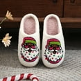thumbnail image 5 of BERANMEY Cute Christmas Slippers for Women & Men Plush Fuzzy Holiday House Slippers Warm Cozy Family Matching Slippers Non-Slip Sole Great Christmas Gift, 5 of 8