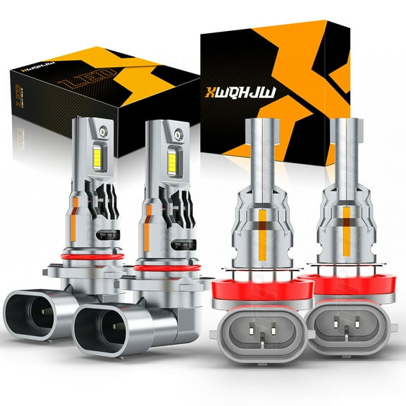 For Toyota Camry 2007-2017 4* Combo LED Headlight High Low Beam Bulbs Kit White