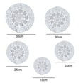 thumbnail image 5 of Ludlz Cup Mat Eco-friendly Lace Design Polyester Decorative Cup Pad Supplies for Home, 5 of 8