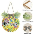 thumbnail image 2 of Coolnut Paisley Watercolor Floral Front Door Round, Hanging Welcome Sign, Front Door for Home, Farmhouse, Porch, Wall Hanging, Outdoor Home Decor, 2 of 7