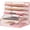 Pink, variant on INTIGE 5-Tier Desk File Organizer, Metal Letter Paper Tray, Desktop Organizers and Accessories for Home Office Supplies