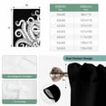 thumbnail image 6 of Black White Octopus Tie Up Curtains for Windows, Adjustable Balloon Window Shades, Coastal Ocean Animals Nautical Kitchen Window Treatments Farmhouse Short Curtains with Rod Pocket 42"x45", 6 of 8
