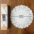 thumbnail image 2 of Lace Doilies, 150 Pack Disposable White Lace Paper Doilies Oil Absorbent Decorative Tabletop Cake Paper Pad for Party Wedding Decorations 10.5 Inches, 2 of 5