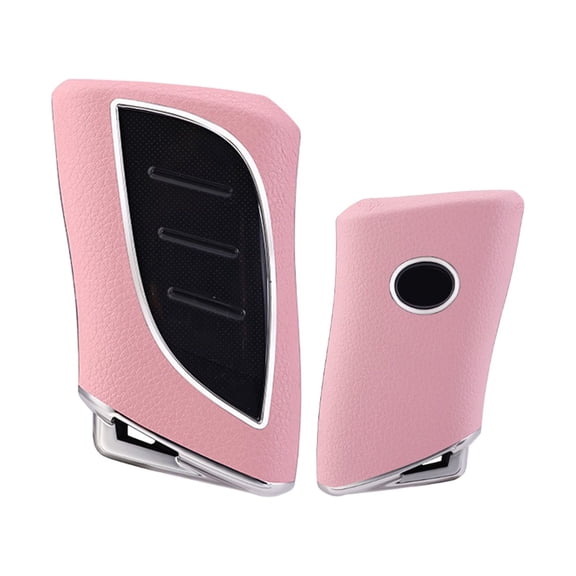 Xotic Tech Pink TPU Grainy Leather Texture Key Fob Shell Cover Case, Compatible with Lexus ES350 ES300h LC500 LC500h LS500 LS500h UX250h GX460 UX200 3/4-Button Smart Keyless Entry Key