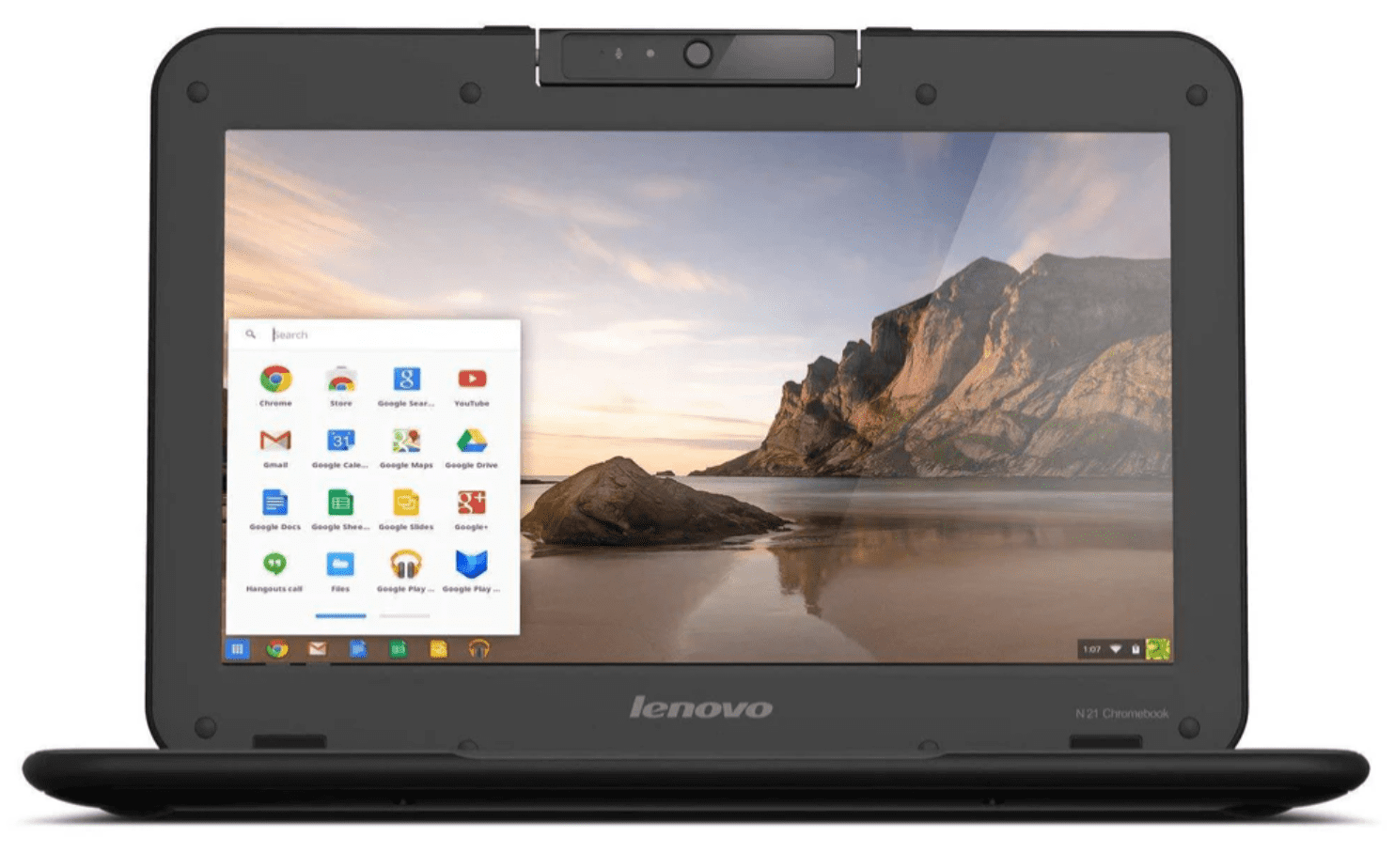 Pre-Owned Lenovo N21 Chromebook Laptop Computer, 11.6" High Definition Display, Intel Dual-Core, 4GB RAM, 16GB SSD, Chrome OS, WiFi