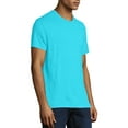 thumbnail image 4 of Hanes Men's and Big Men's Modal Triblend Short Sleeve Tee, Up To Size 3XL, 4 of 6