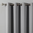 thumbnail image 2 of Quality Home Basic Thermal Blackout Curtains - Antique Bronze Grommet Top - Grey (Set of 2 Panels), 2 of 3
