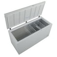 thumbnail image 2 of Smad 17.7 Cu ft Chest Deep Compact Freezer, Adjustable Thermostat, Removable Basket, Universal Wheels, 2 of 8
